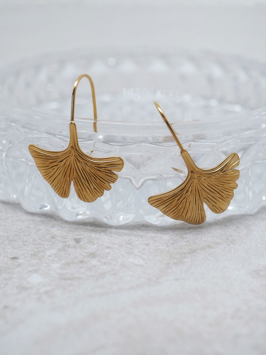 7DAYS bladøredobber i stål gullfarget