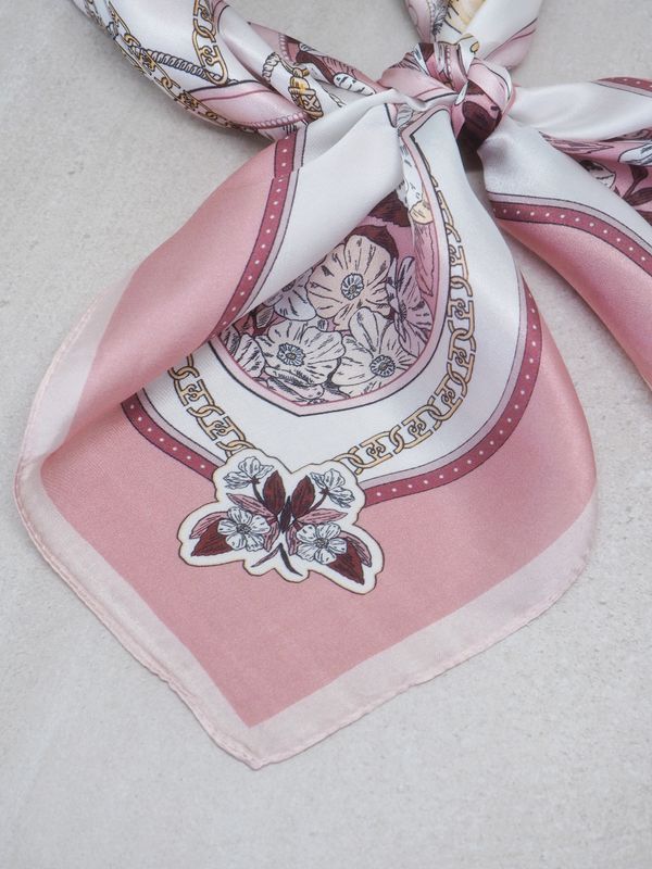 Silkeskjerf 100% rosa fargetoner