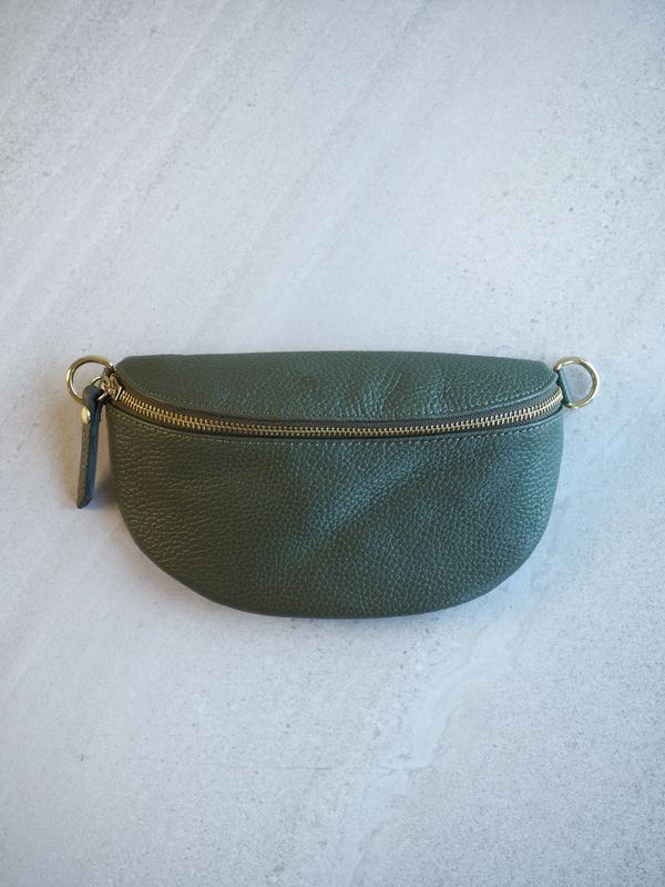 Skinn Bumbag oliven