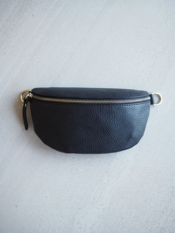 Skinn Bumbag svart