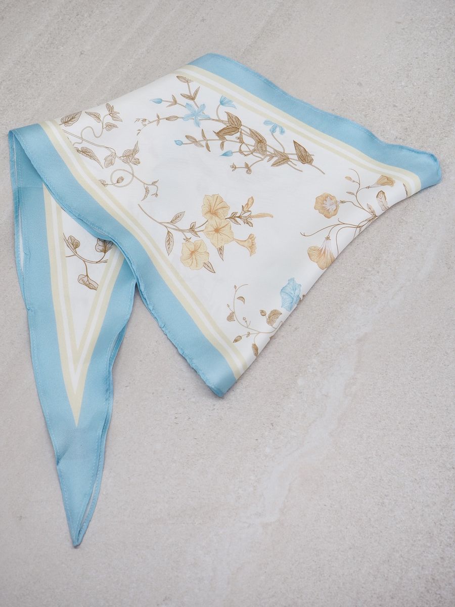 Twilly-silkeskjerf lyseblå