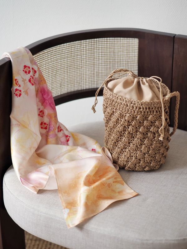 Raffia veske khaki