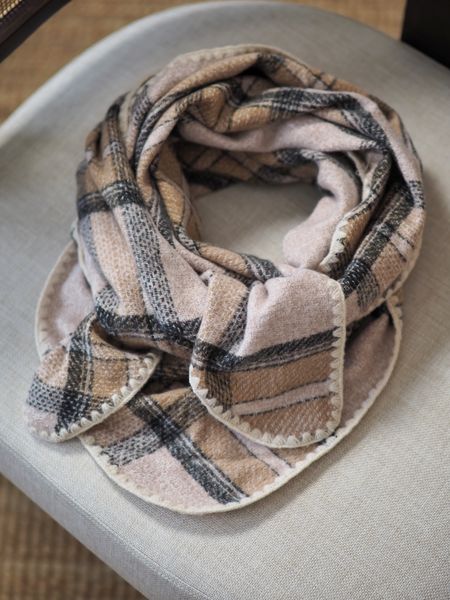 Hovedbilde Stort sjal beige og brun