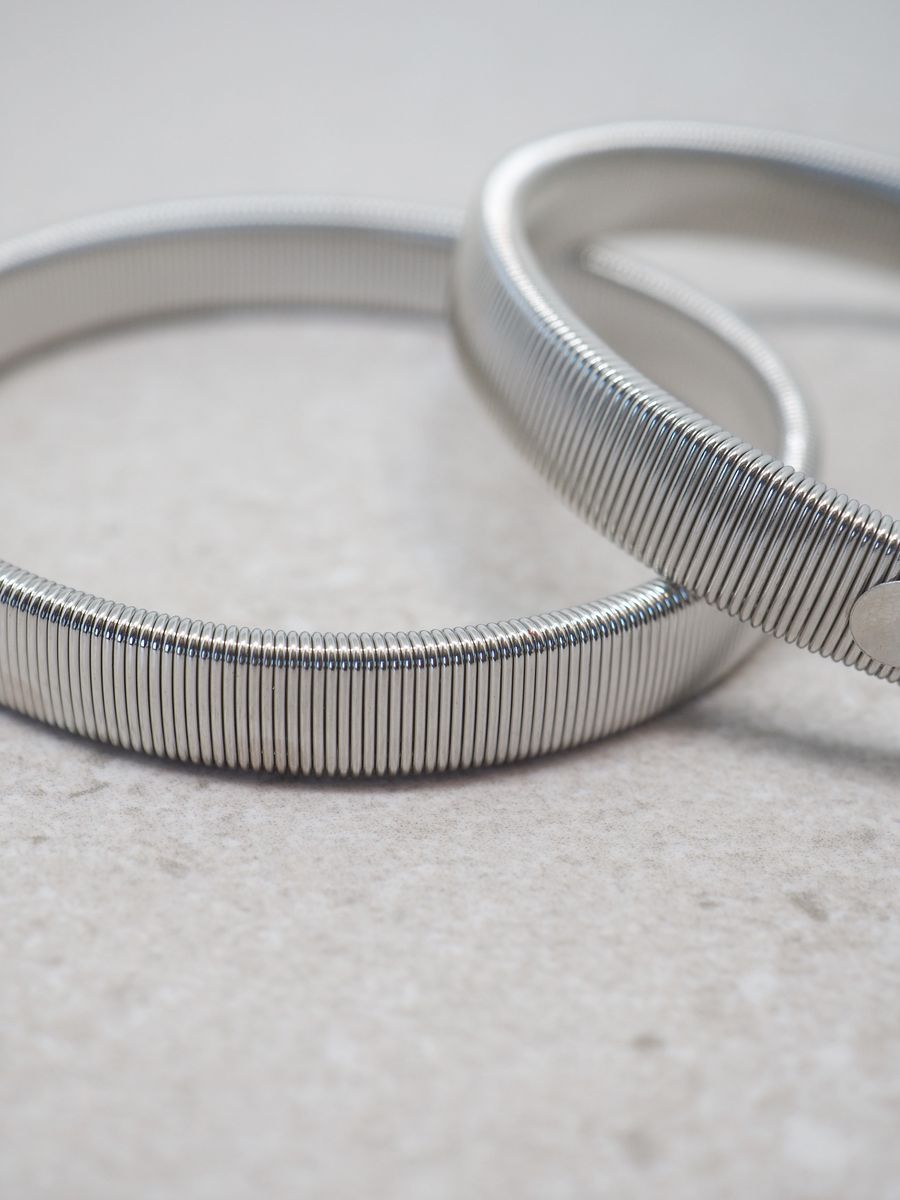 Armstrikker sølvfargete