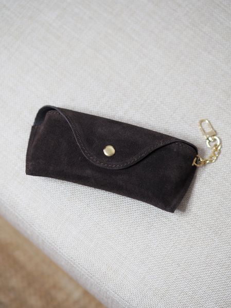 Hovedbilde Brilleetui semsket skinn mørkebrun