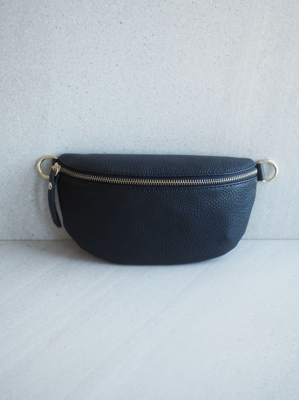 Skinn Bumbag svart