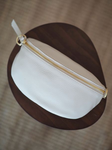 Bilde av Skinn bumbag off-white