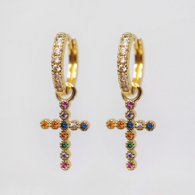 Charm kors flerfarget 