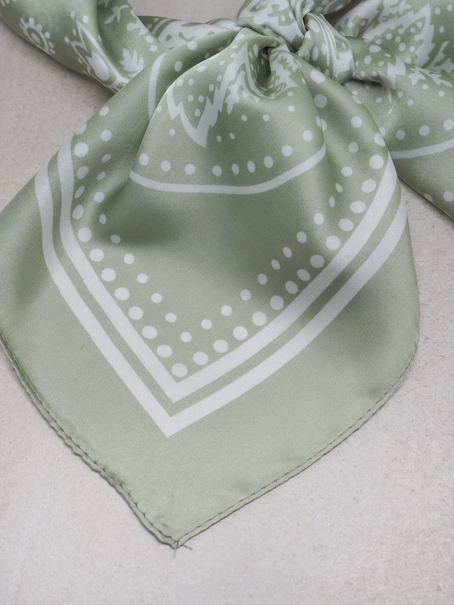 Satengskjerf lysegrønn