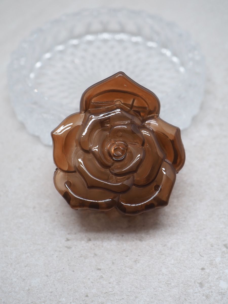 Hårklype rose brun