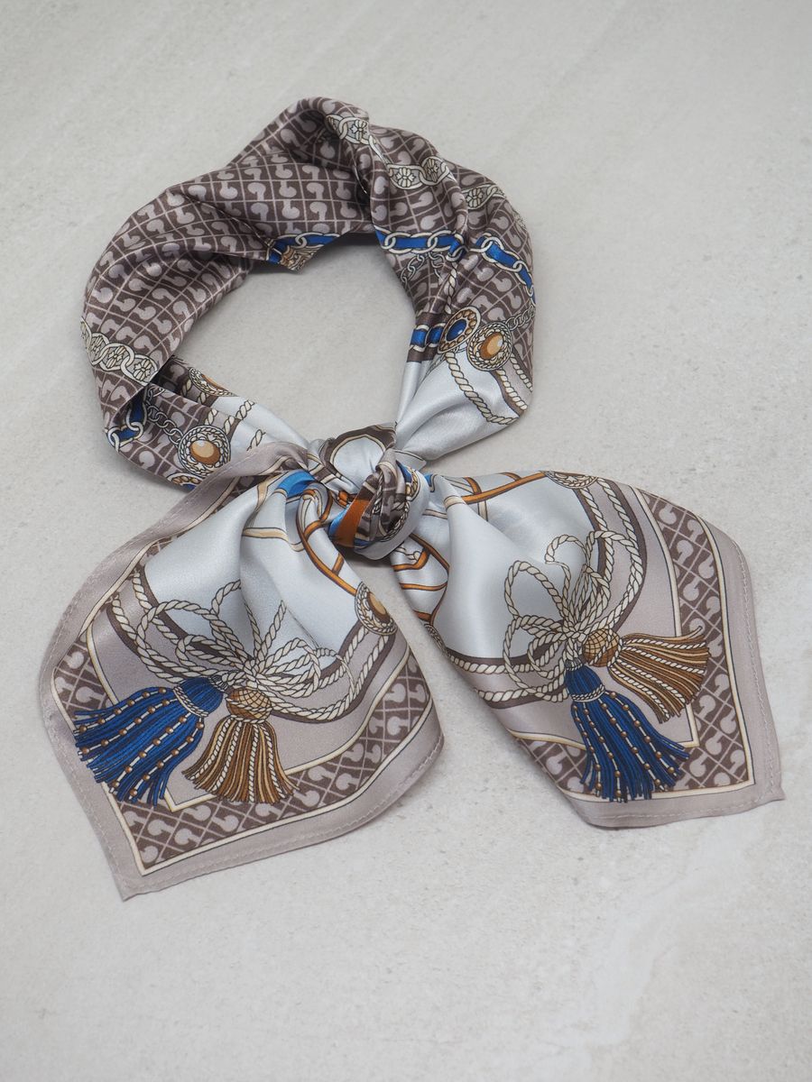 Skjerf 100% silke muldvarp farge