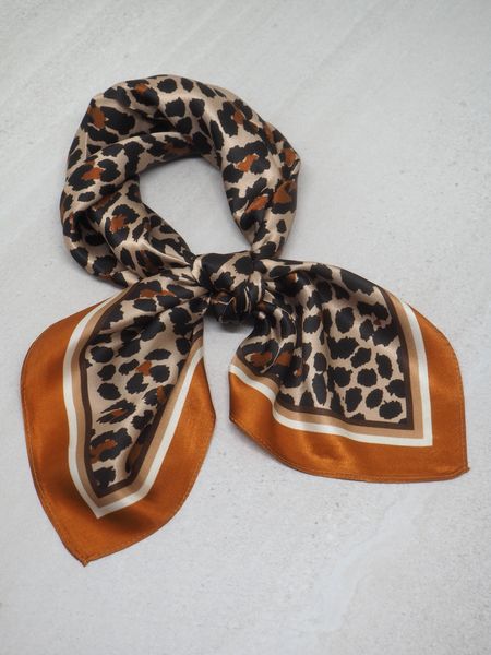 Hovedbilde Skjerf 100% silke oransje Leo