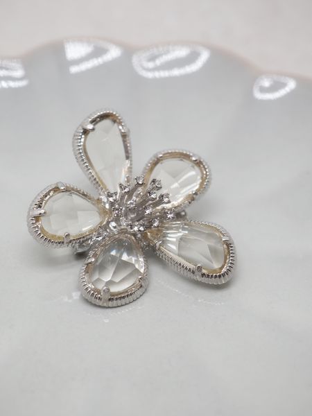 Hovedbilde 7DAYS brosje blomst blank sølv