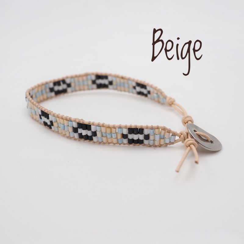 Makrame armbånd med perler