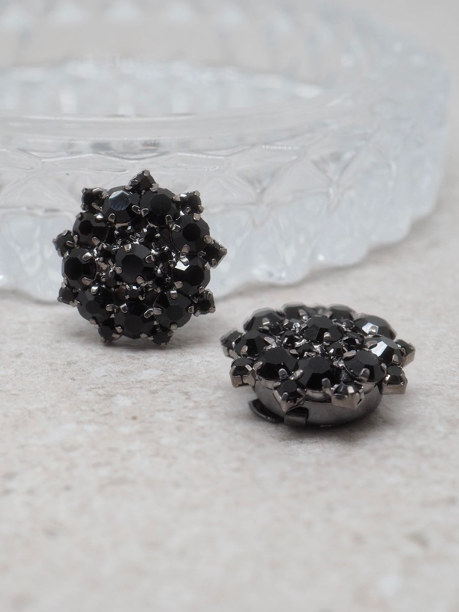 Knappepynt 2stk svart 