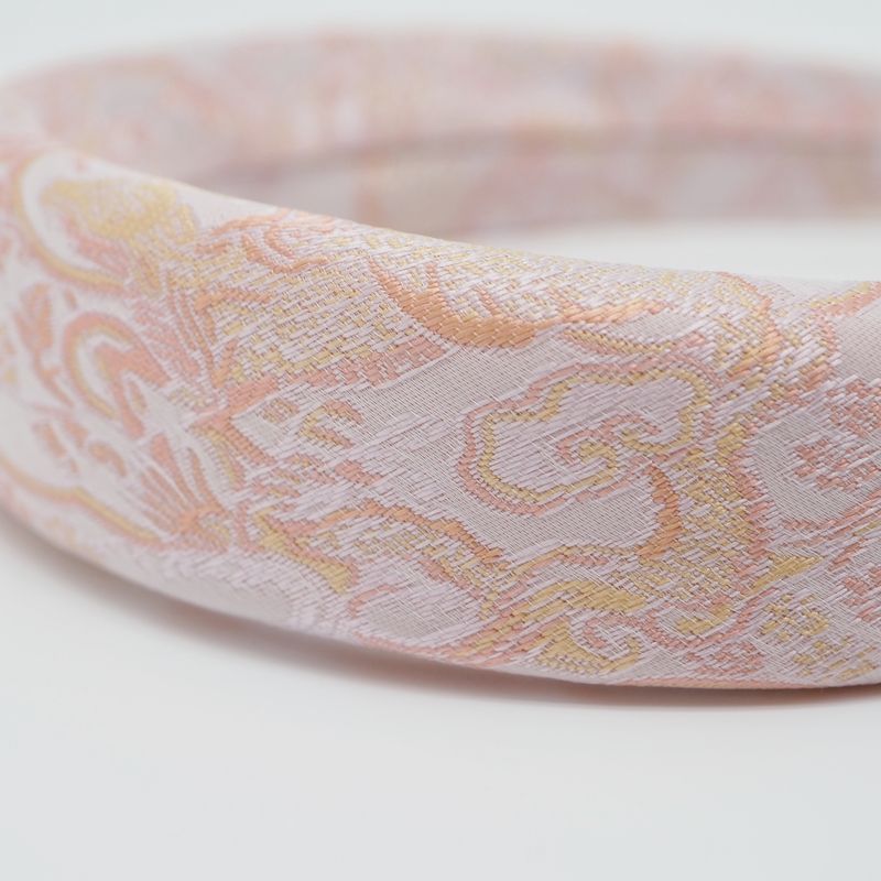 Hårbøyle paisley rosa
