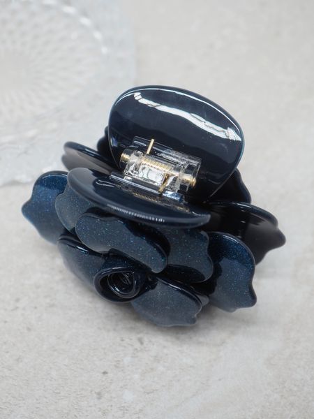 Hovedbilde Hårklype rose med glitter blå