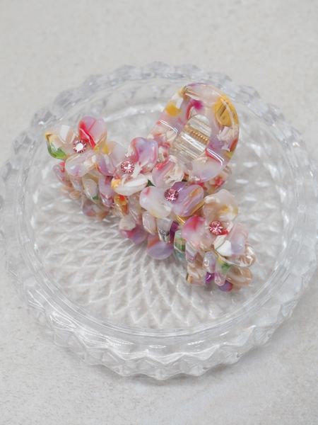 Hovedbilde Hårklype med blomster pastellmix